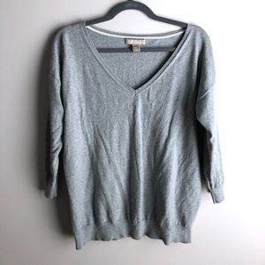 Banana Republic vneck sweater 3/4 sleeve
